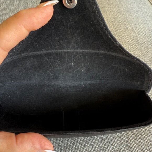 Ray-Ban Sunglasses RB4184, Black Frames with Polarized Green Lenses and Leather - Picture 10 of 11